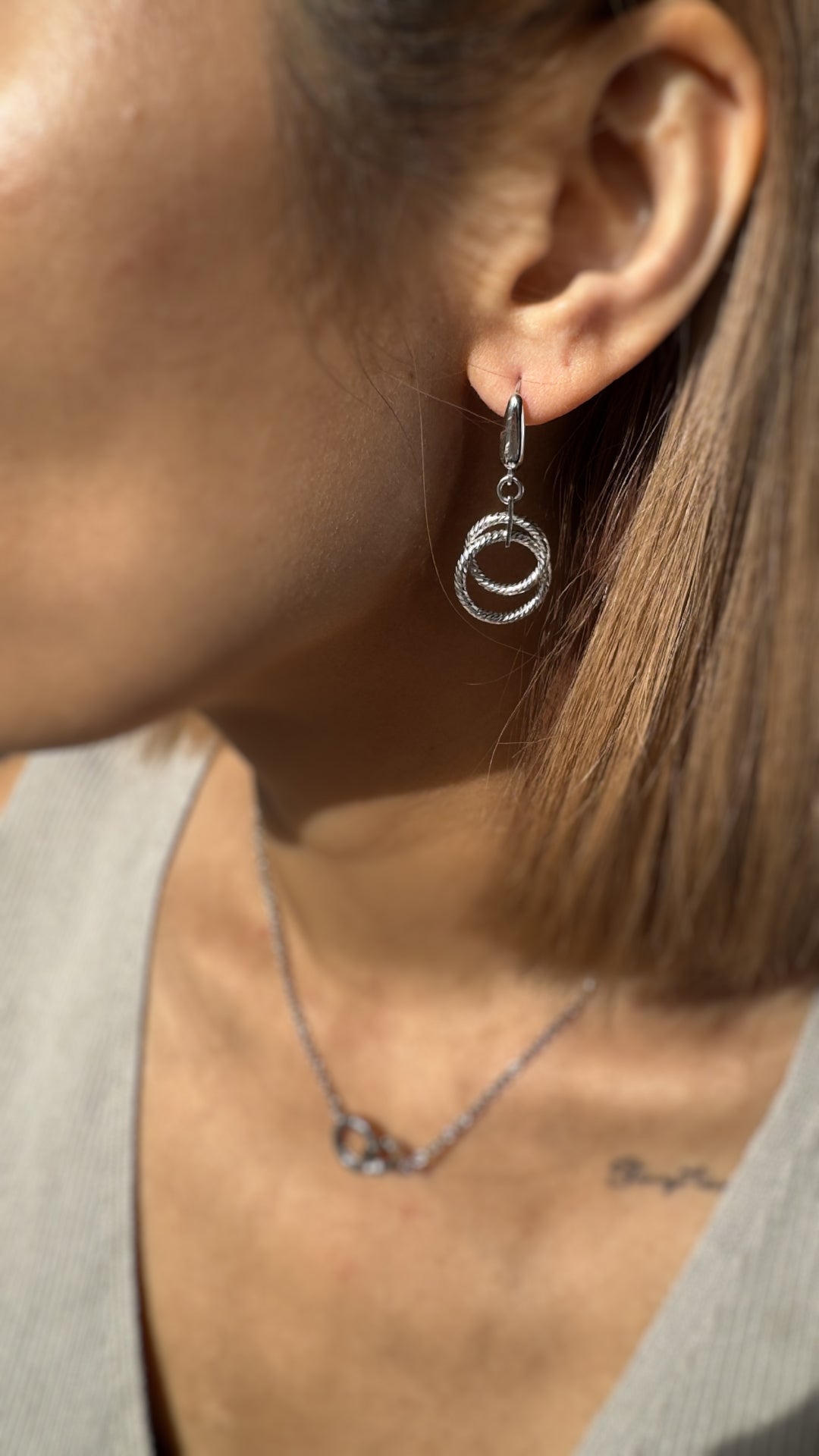Clara Binary DC Rings Earrings
